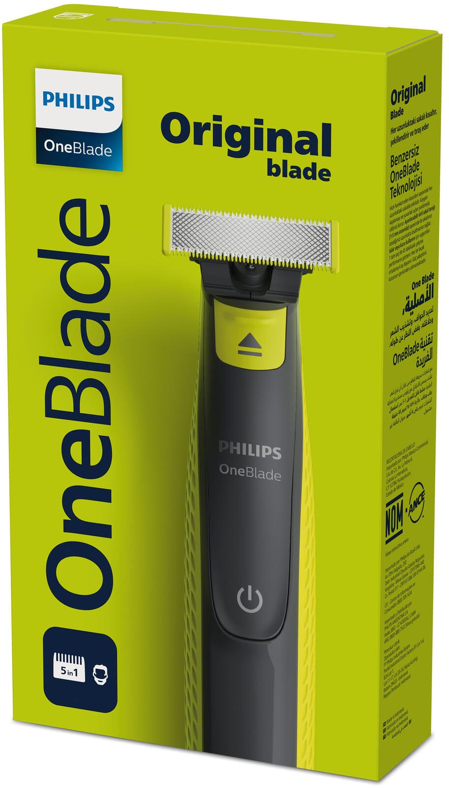 Philips OneBlade QP2724 - Trimmer - Lime Green/Charcoal Black