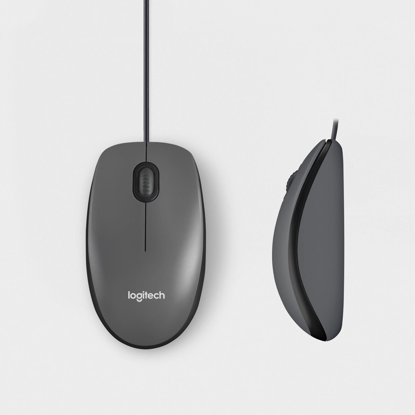 Logitech M100 Schwarz, kabelgebunden