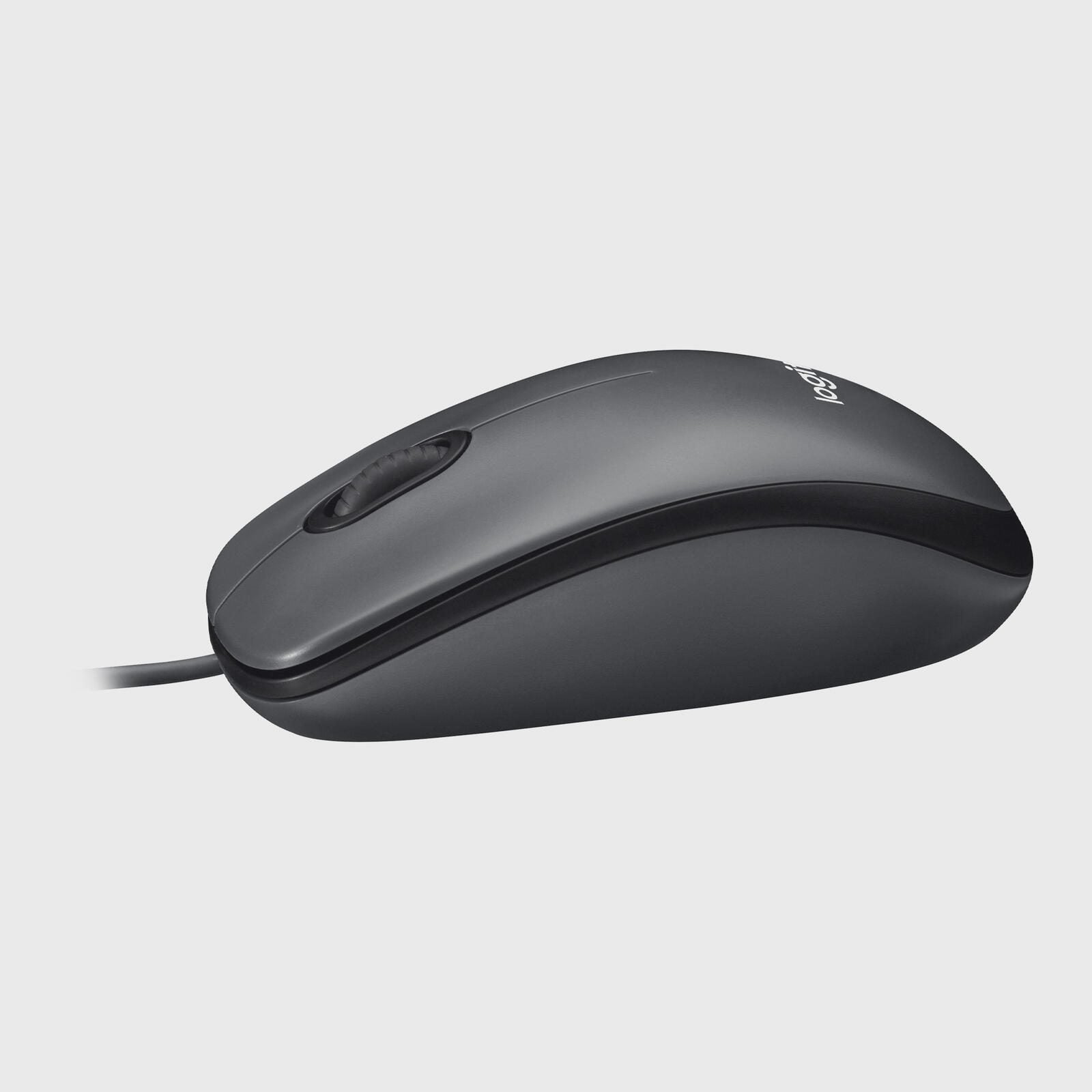 Logitech M100 Schwarz, kabelgebunden