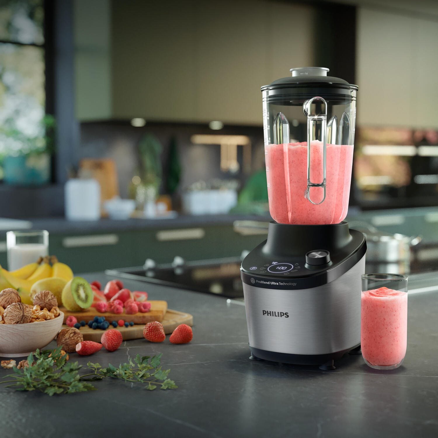 Philips 7000 Series HR3760 - Standmixer - Black/Metallic