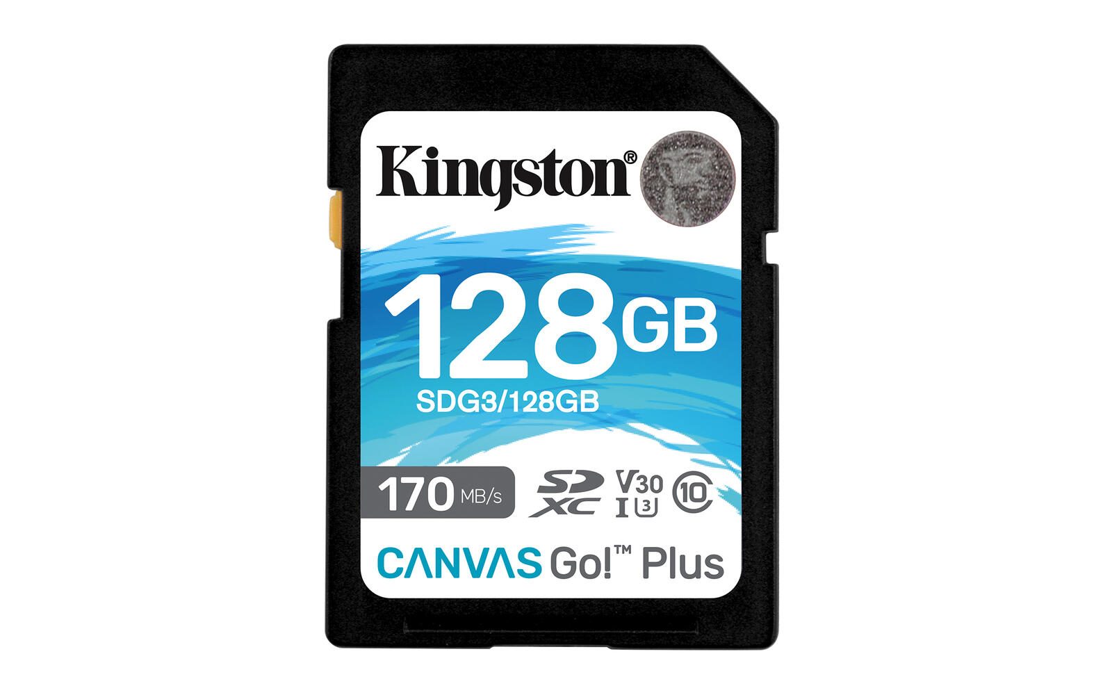 Kingston Technology 128GB SDXC Canvas Go Plus 170R C10 UHS-I U3 V30 Speicherkarte 128 GB