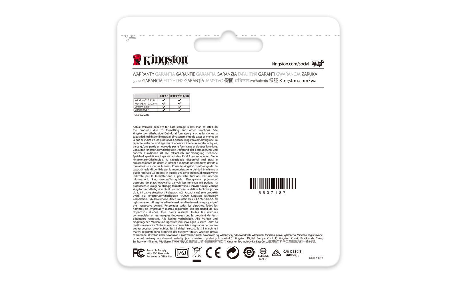 Kingston DataTraveler Exodia M USB-Stick 128 GB, Schwarz/Rot