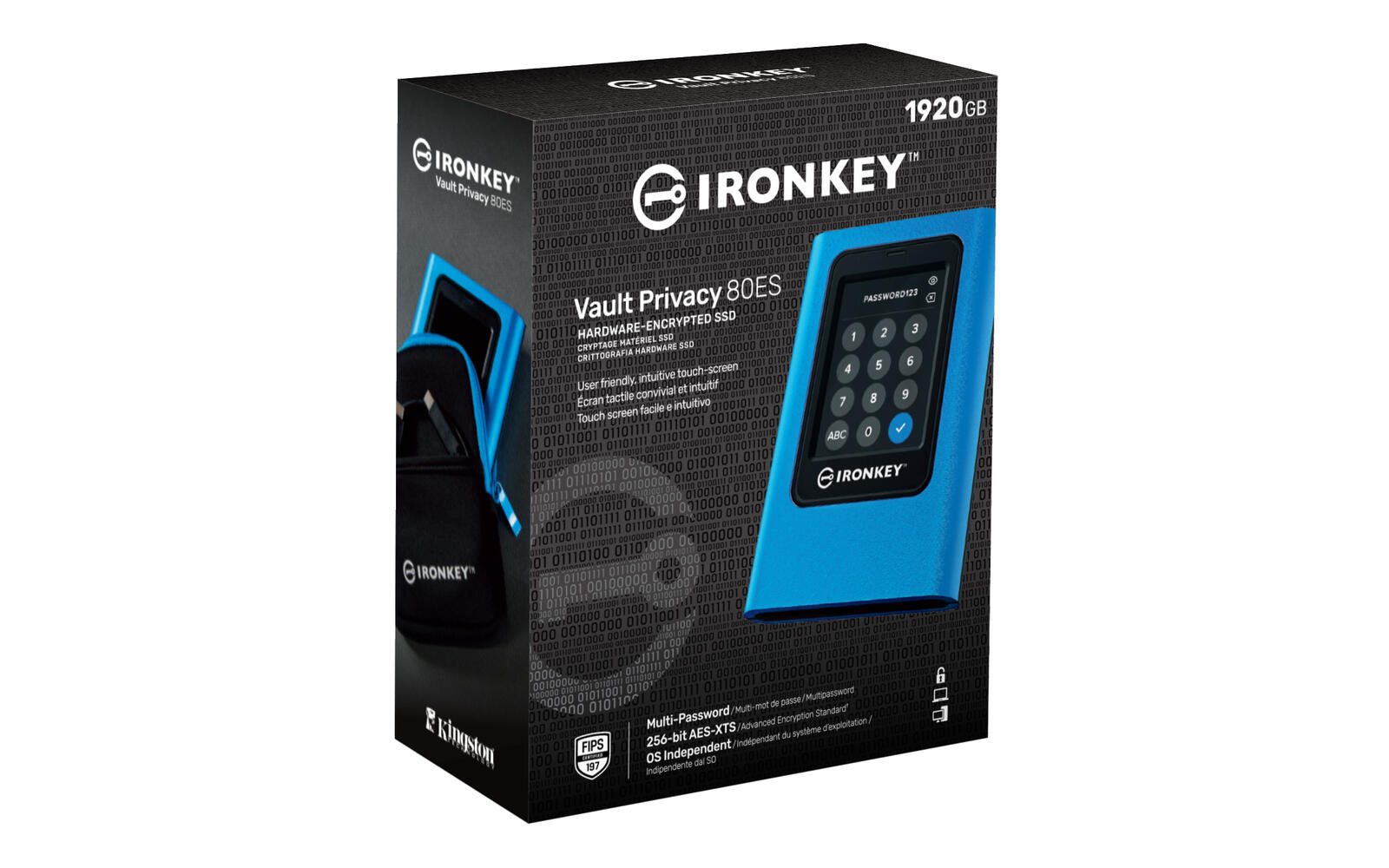 Kingston IronKey Vault Privacy 80 externe SSD - 1,92 TB