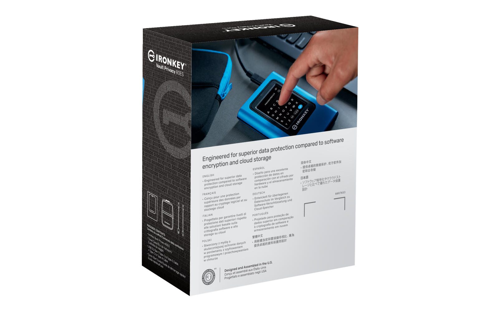 Kingston IronKey Vault Privacy 80 externe SSD - 960 GB