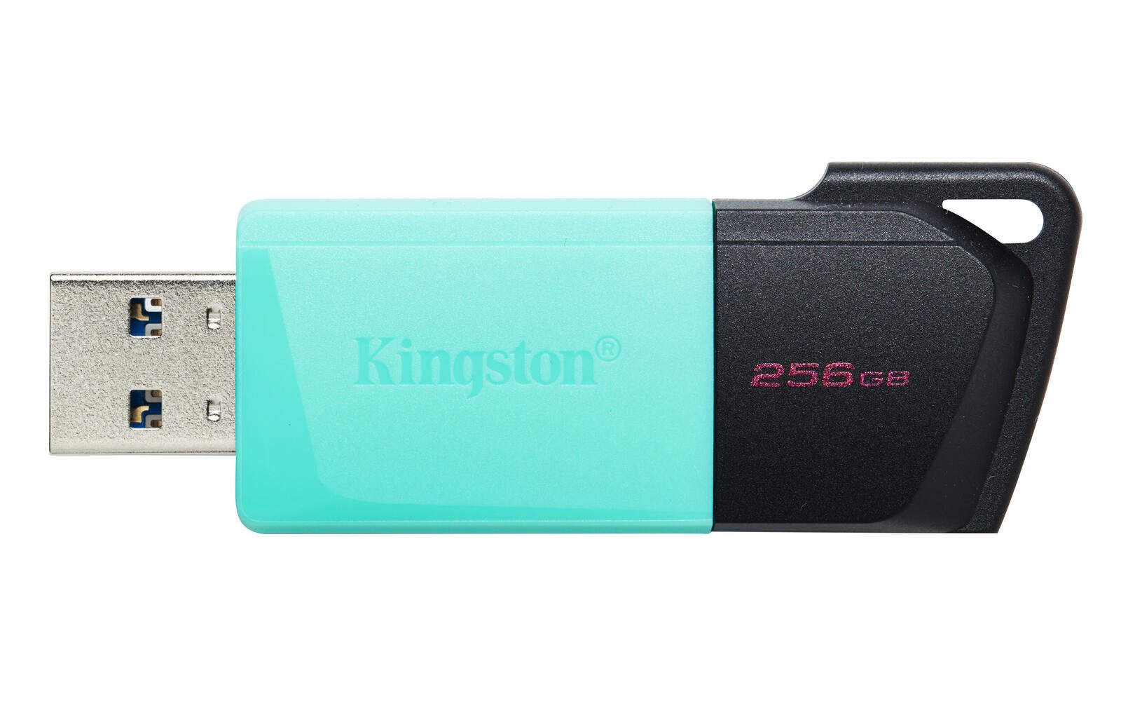 Kingston DataTraveler Exodia M USB-Stick 256 GB, Schwarz/Türkis