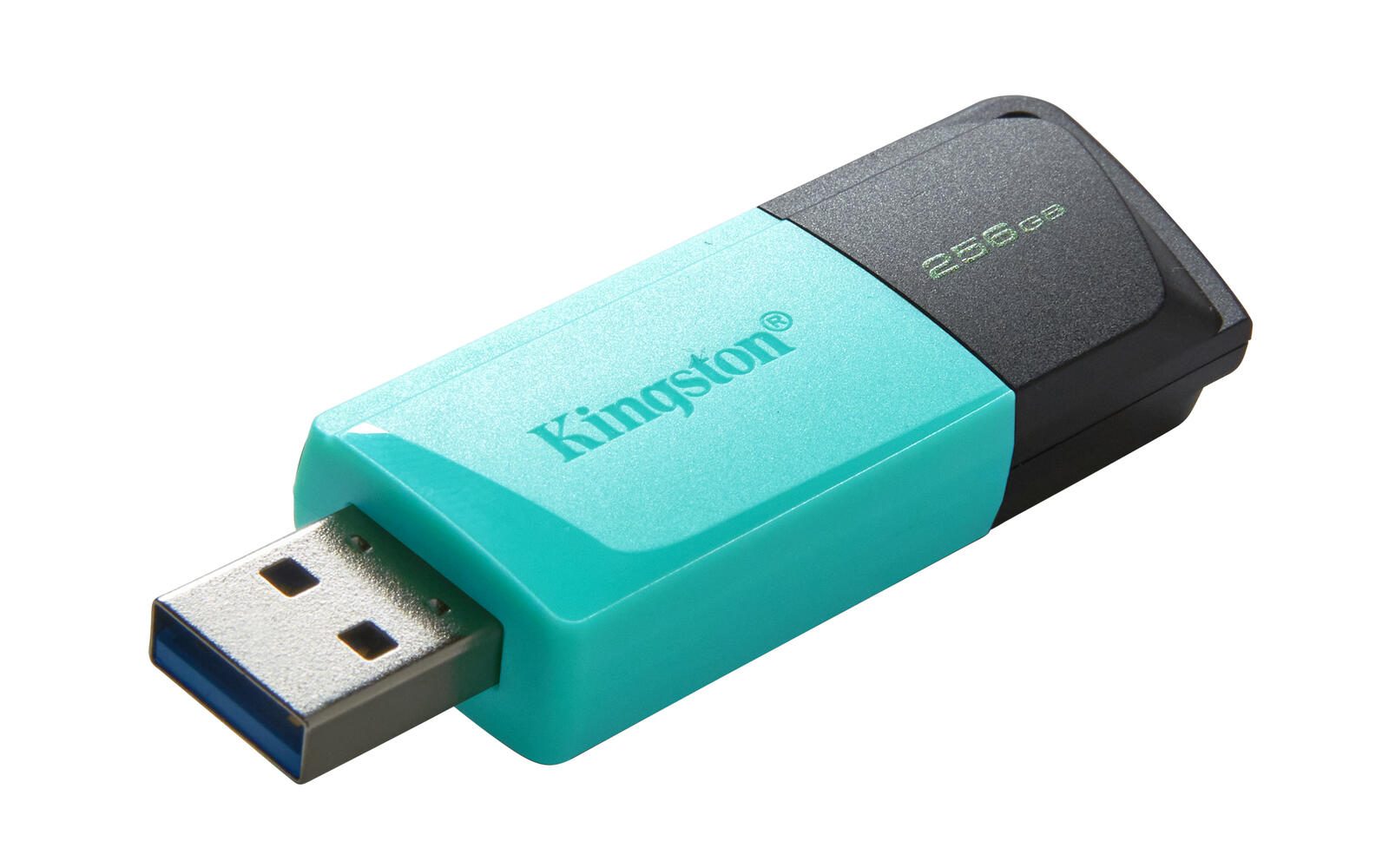 Kingston DataTraveler Exodia M USB-Stick 256 GB, Schwarz/Türkis