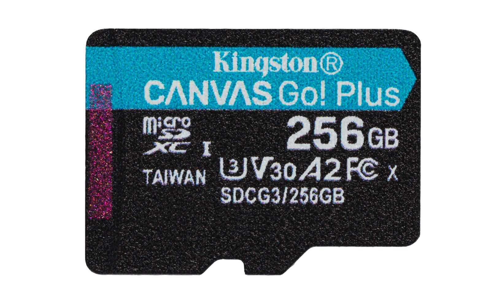 Kingston Canvas Go Plus Speicherkarte 256 GB, mit Adapter