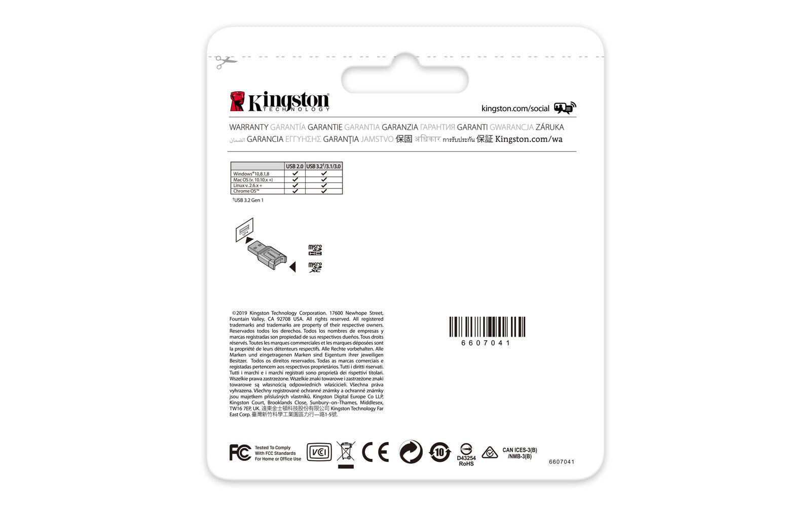 Kingston MobileLite Plus microSD Kartenleser - USB 3.2 Gen 1