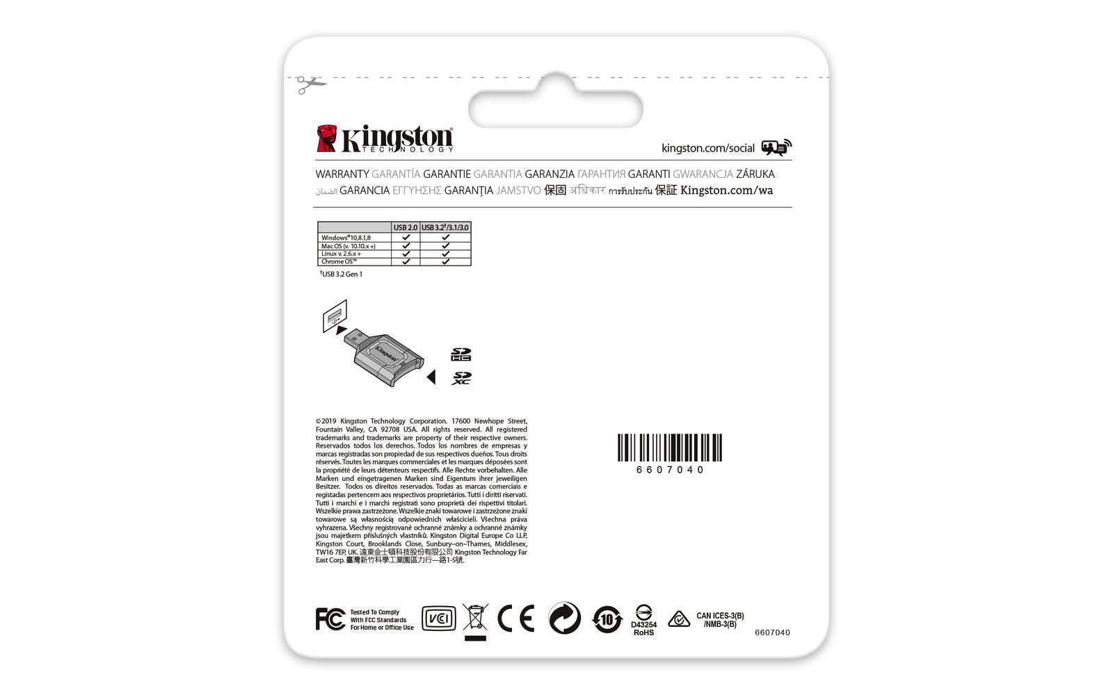 Kingston MobileLite Plus SD Kartenleser - USB 3.2 Gen 1