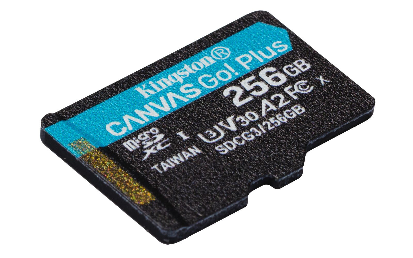 Kingston Canvas Go Plus Speicherkarte 256 GB, mit Adapter