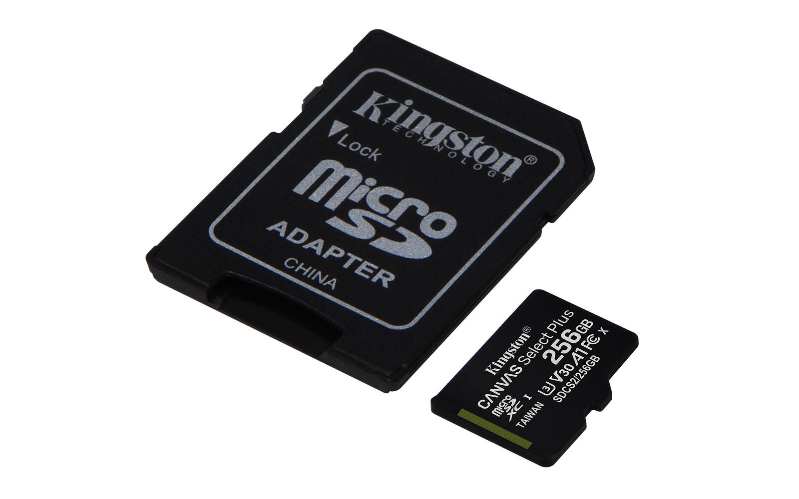 Kingston Technology 256GB micSDXC Canvas Select Plus 100R A1 C10 Speicherkarte + Adapter Speicherkarte 256 GB
