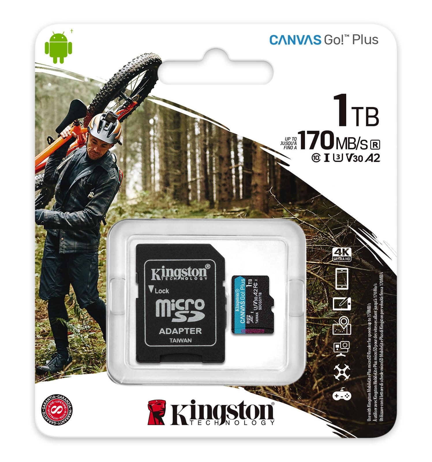 Kingston Canvas Go Plus Speicherkarte 1 TB, mit Adapter