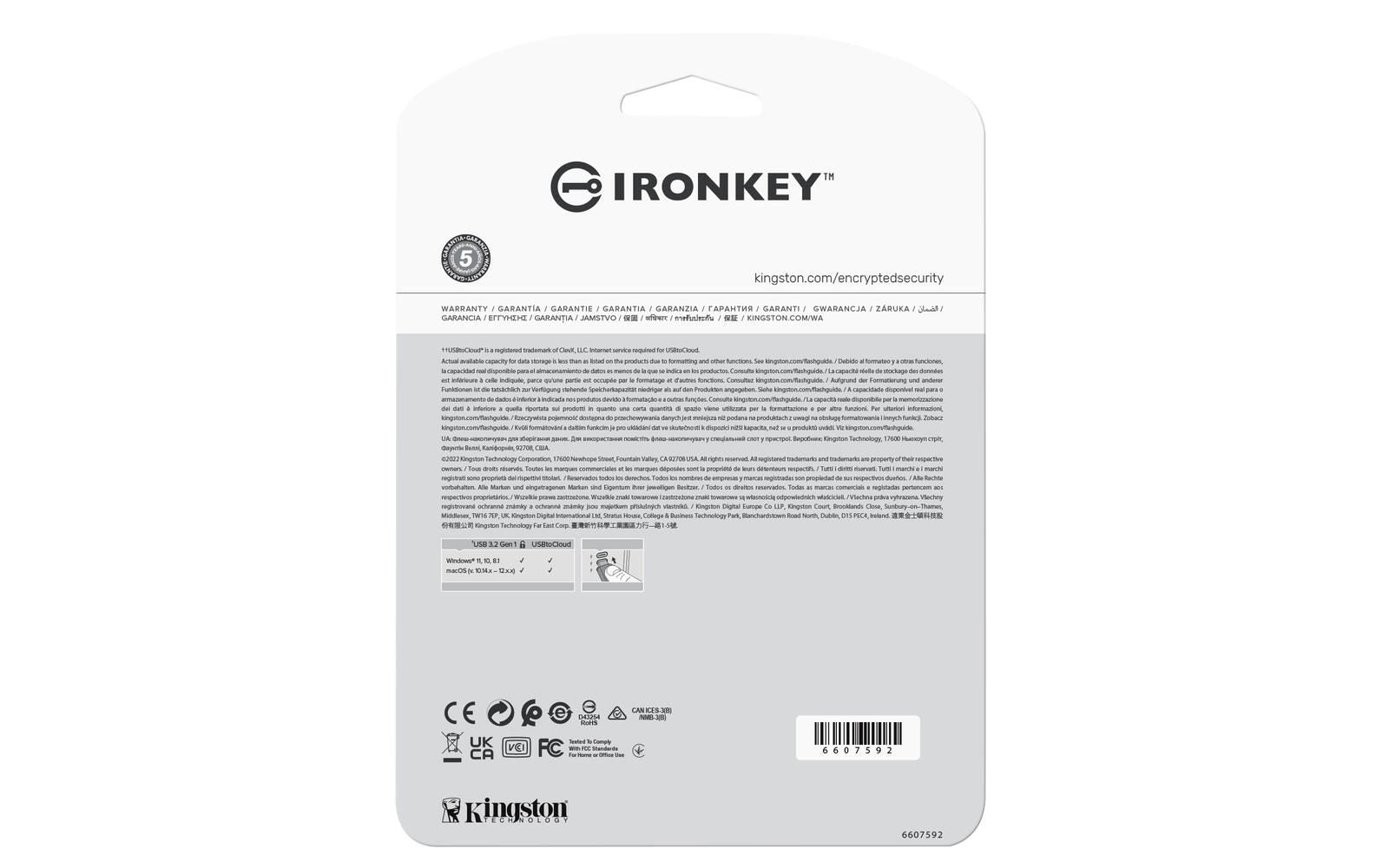 Kingston IronKey Locker+ 50 USB-Stick 32 GB