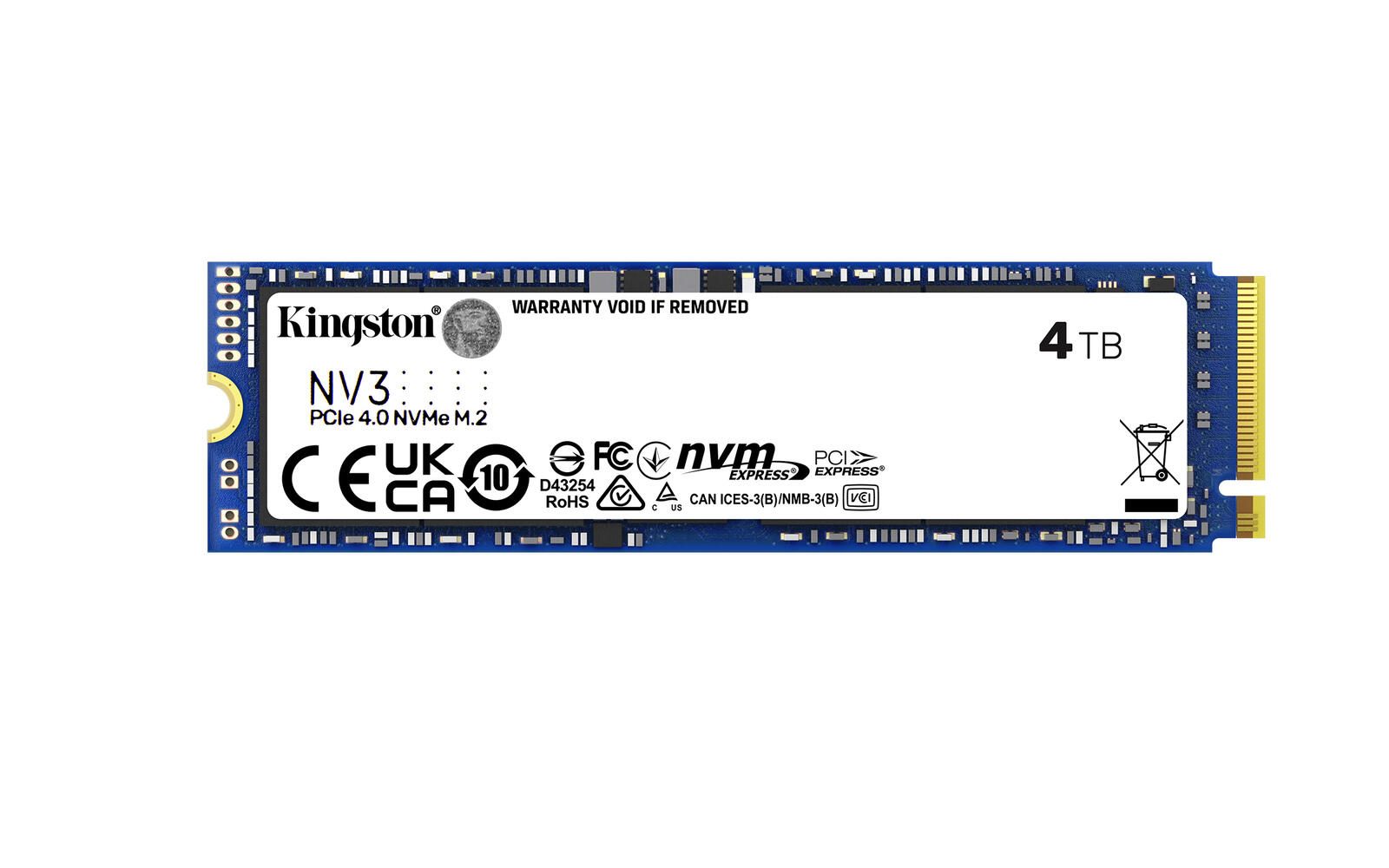 Kingston NV3 - M.2 2280 NVMe SSD - 4TB