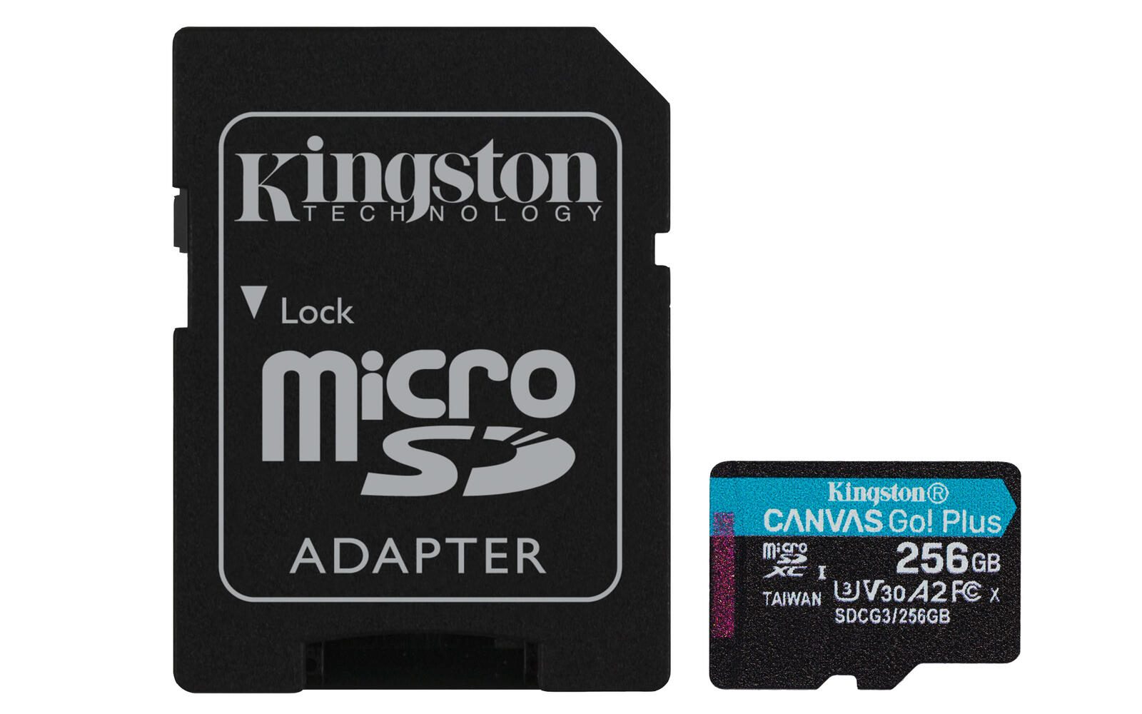 Kingston Canvas Go Plus Speicherkarte 256 GB, mit Adapter