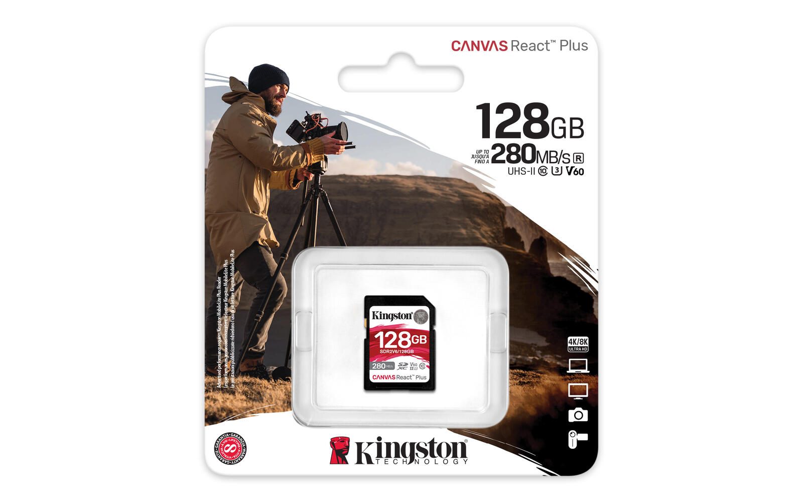 Kingston Canvas React Plus Speicherkarte 128 GB