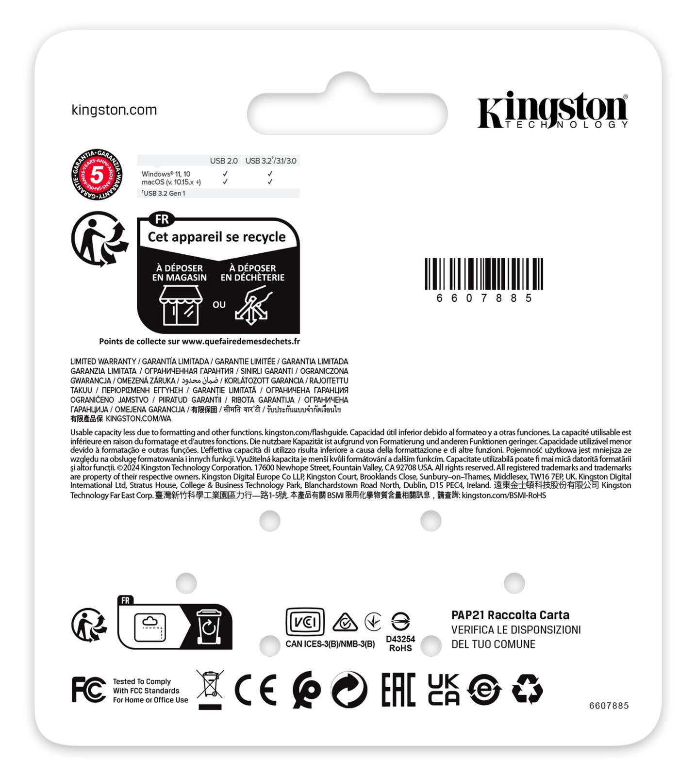 Kingston DataTraveler SE9 G3 USB-Stick 64 GB - Dunkles Nickel