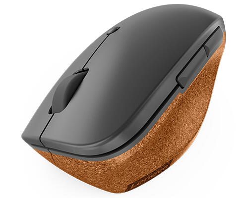 Lenovo Go Vertikale kabellose Maus - Grau, Kork