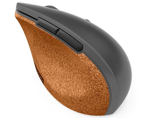Lenovo Go Vertikale kabellose Maus - Grau, Kork