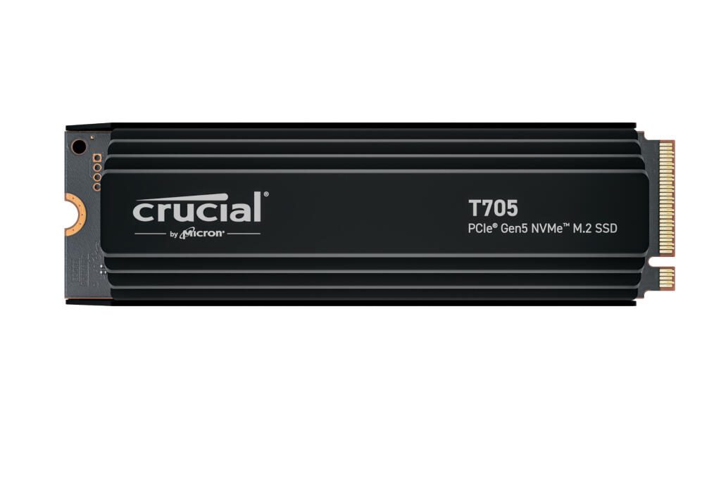 Crucial T705 M.2 SSD - 1 TB mit Kühlkörper