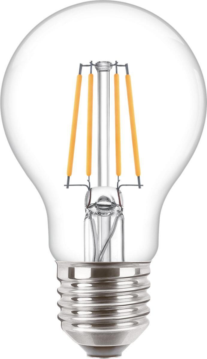 Philips CorePro - Glühbirne mit LED-Filament - Form: A60 - klar Finish - E27 - 4.3 W - Warmweiß - 2700 K