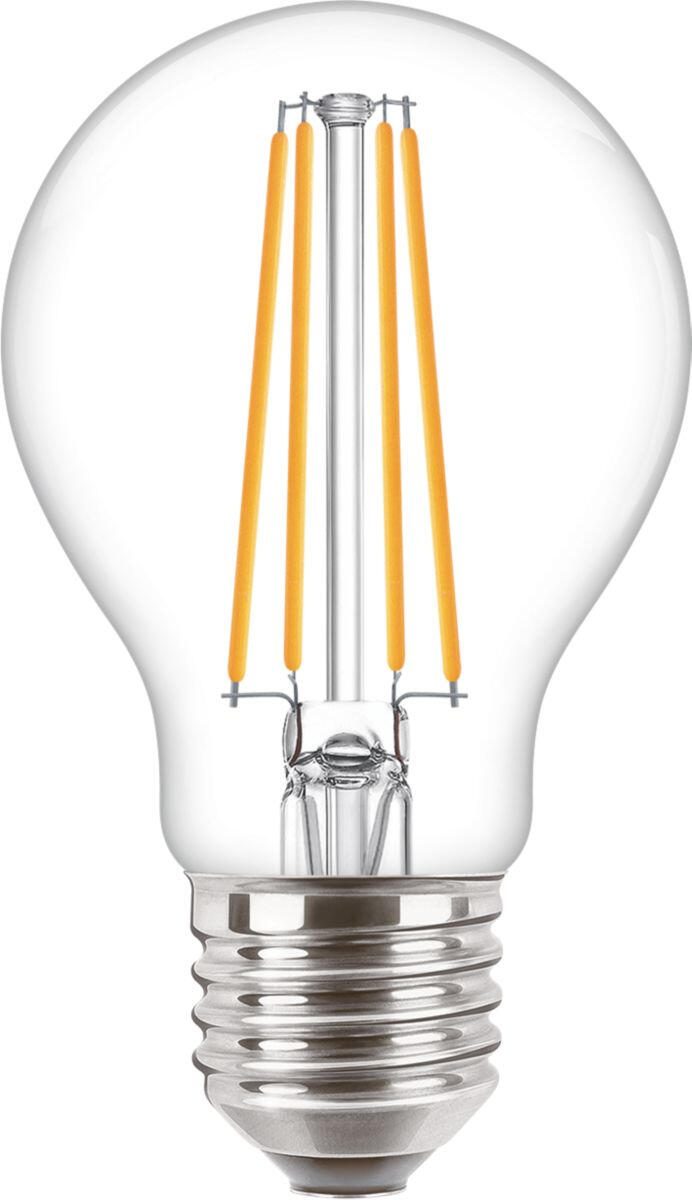 Philips CorePro - Glühbirne mit LED-Filament - Form: A60 - klar Finish - E27 - 7 W - Warmweiß - 2700 K