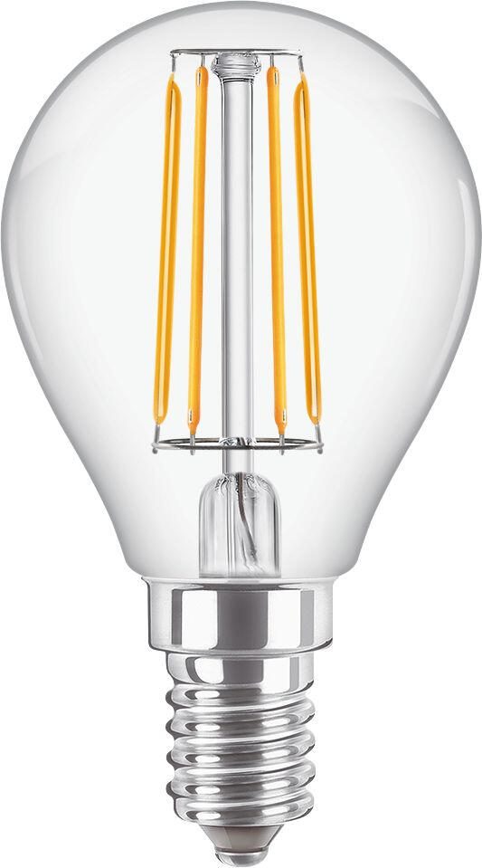 Philips CorePro LEDluster - Glühbirne mit LED-Filament - Form: P45 - klar Finish - E14 - 4.3 W - Warmweiß - 2700 K