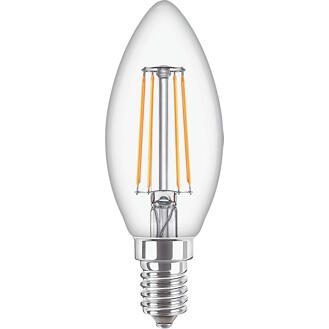 Philips CorePro - Glühbirne mit LED-Filament - Form: B35 - klar Finish - E14 - 4.3 W - Warmweiß - 2700 K