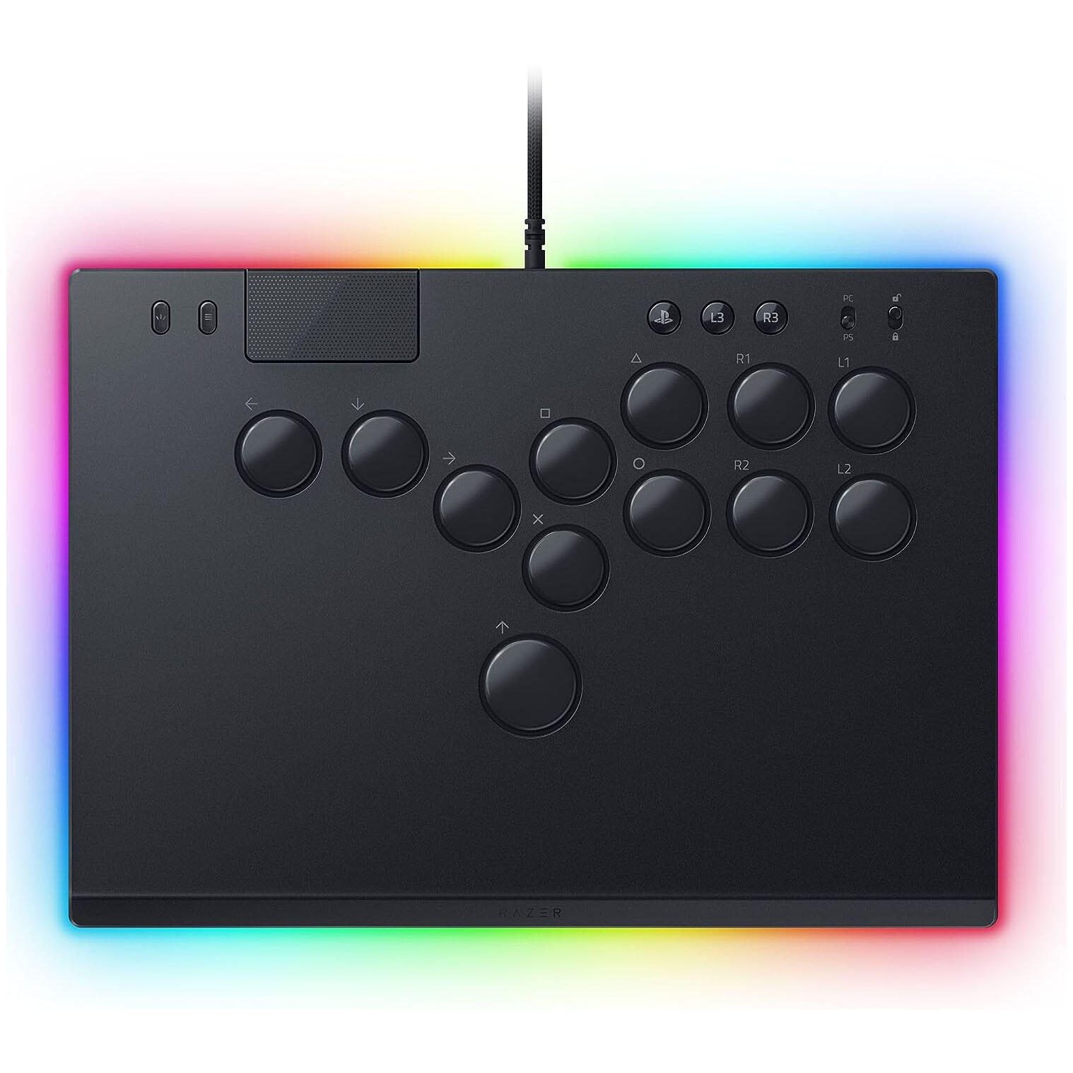 Razer Kitsune Optischer All-Button-Arcade-Controller für PS5 und PC, schwarz