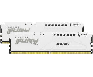 Kingston FURY™ Beast DDR5 Speicher 32GB 6400MT/s CL32 DIMM (2er-Kit) Weiß XMP