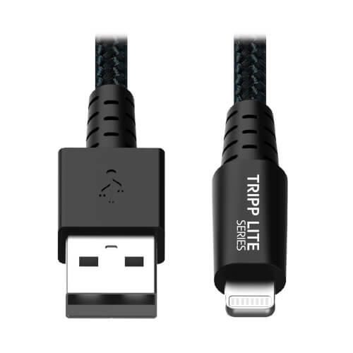 Eaton Tripp Lite Series Hochleistungsfähiges USB-A auf Lightning Sync-/Ladekabel, UHMWPE und Aramidfasern, MFi-zertifizi