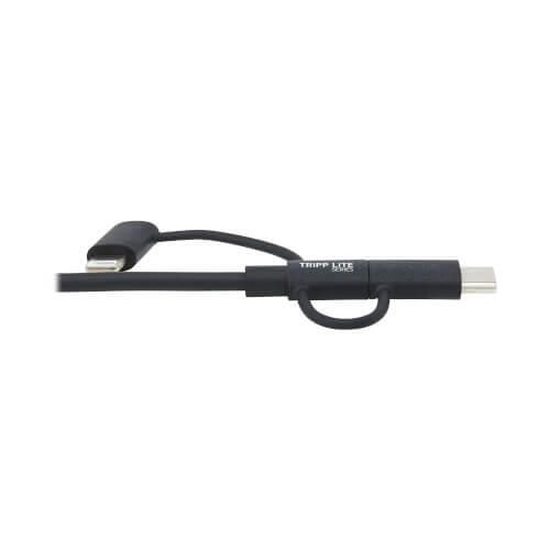 Eaton Tripp Lite Series Aufladekabel USB-A zu Lightning/ Micro USB-B/ USB-C (1.8m)