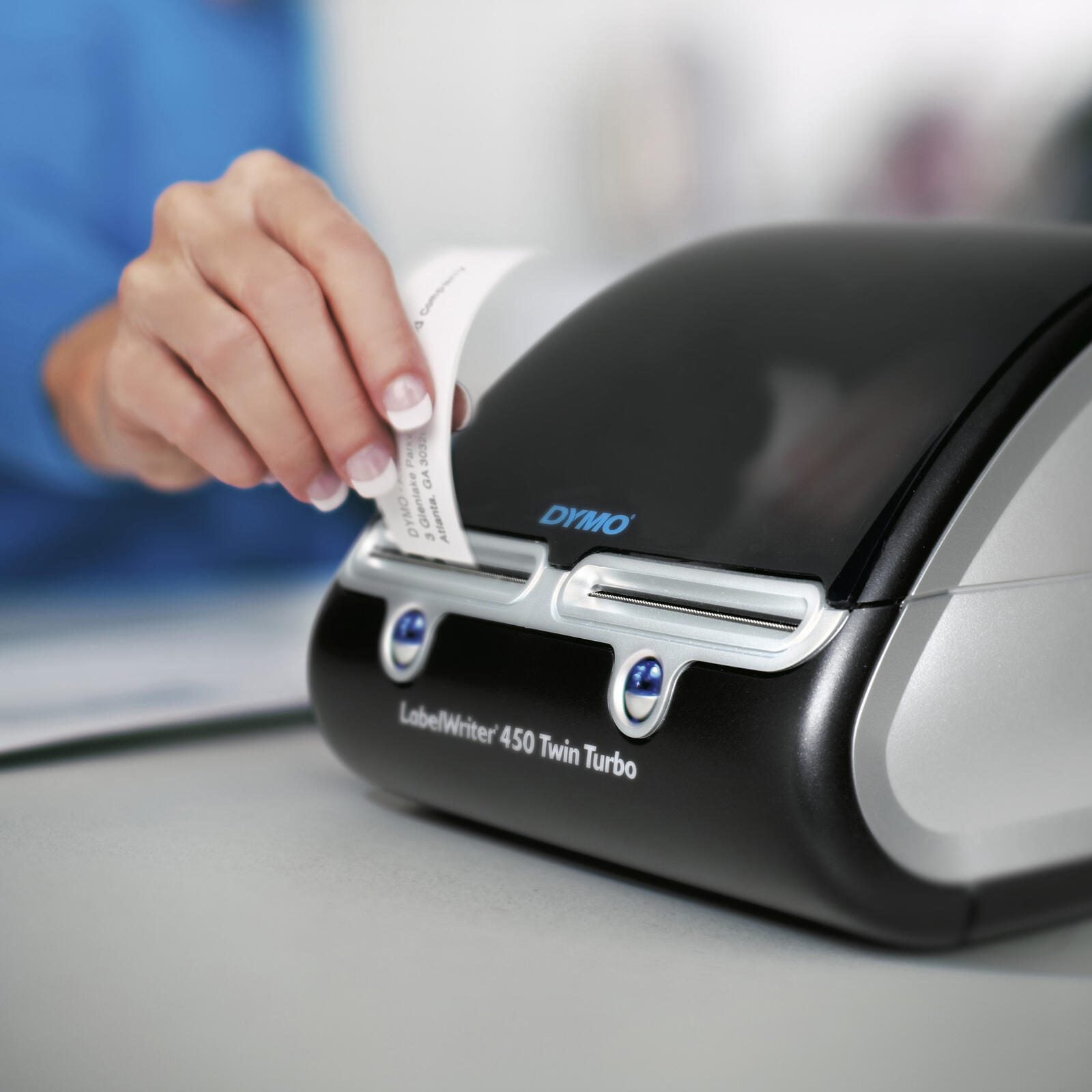 DYMO® LabelWriter 450 twin turbo, Etikettendrucker mit 2 Druckwerken für Etiketten bis 60mm Breite
