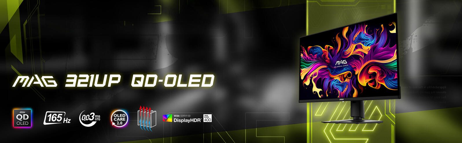 MSI MAG 321UPDE QD-OLED Gaming-Monitor 32' (81,3cm)