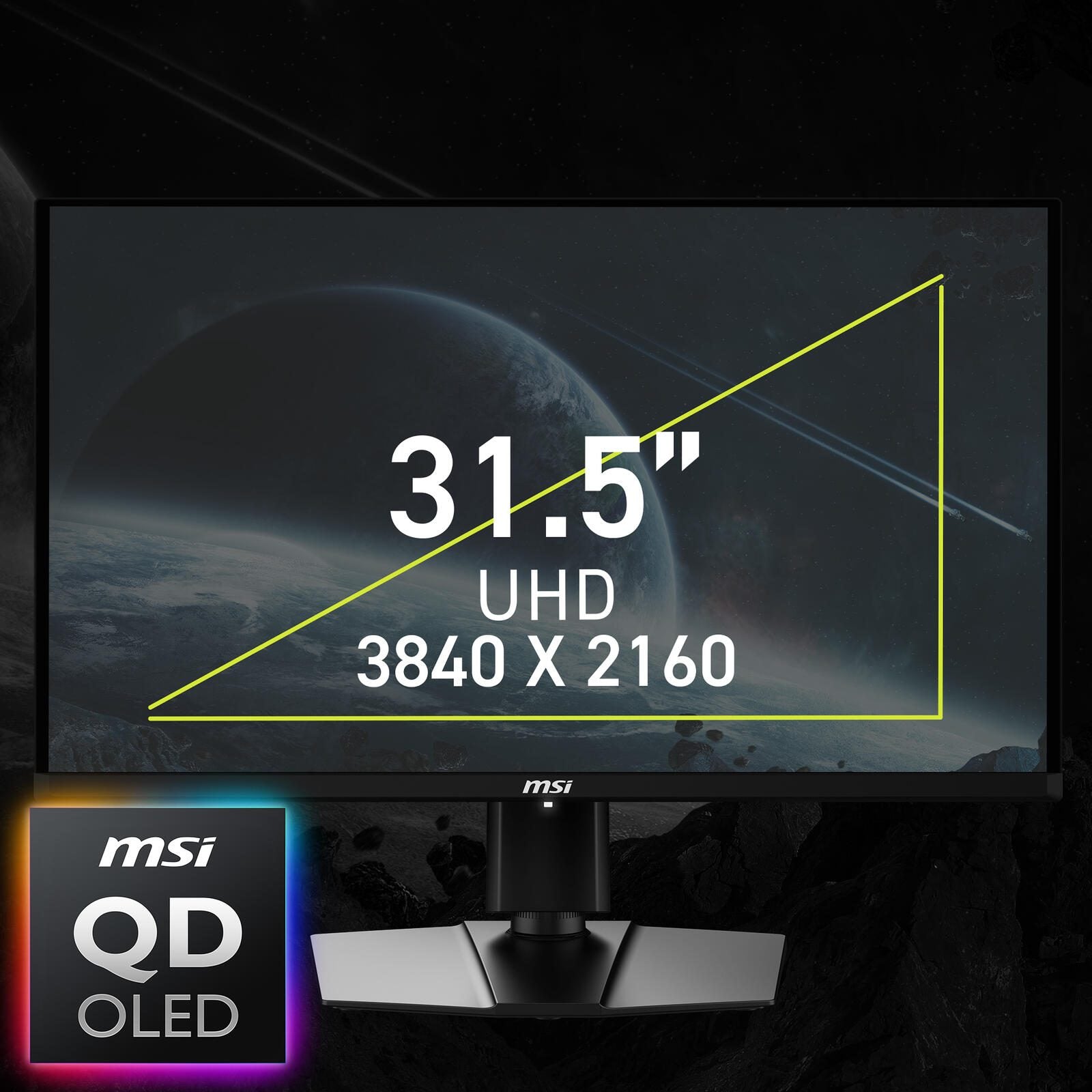 MSI MAG 321UPDE QD-OLED Gaming-Monitor 32' (81,3cm)