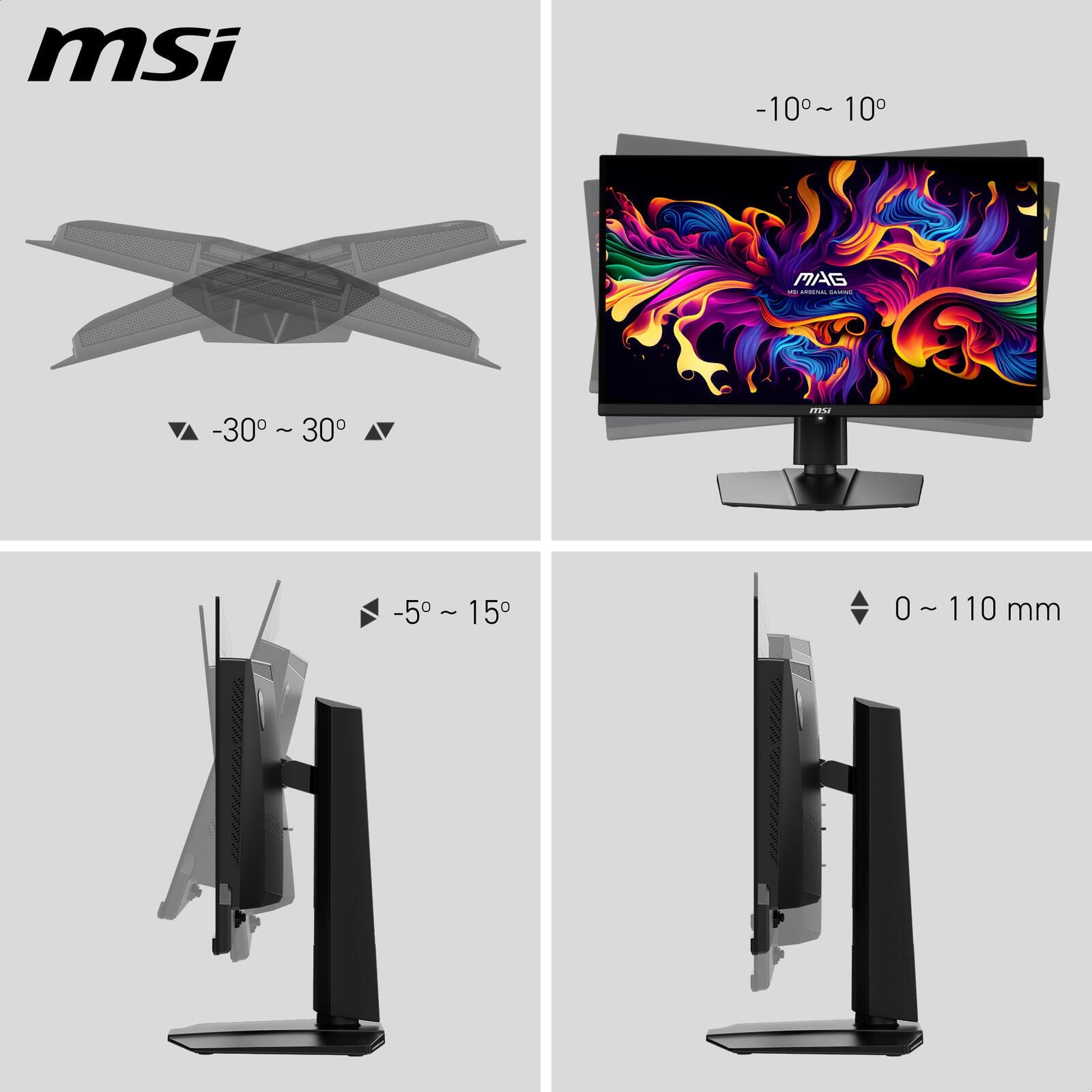 MSI MAG 321UPDE QD-OLED Gaming-Monitor 32' (81,3cm)