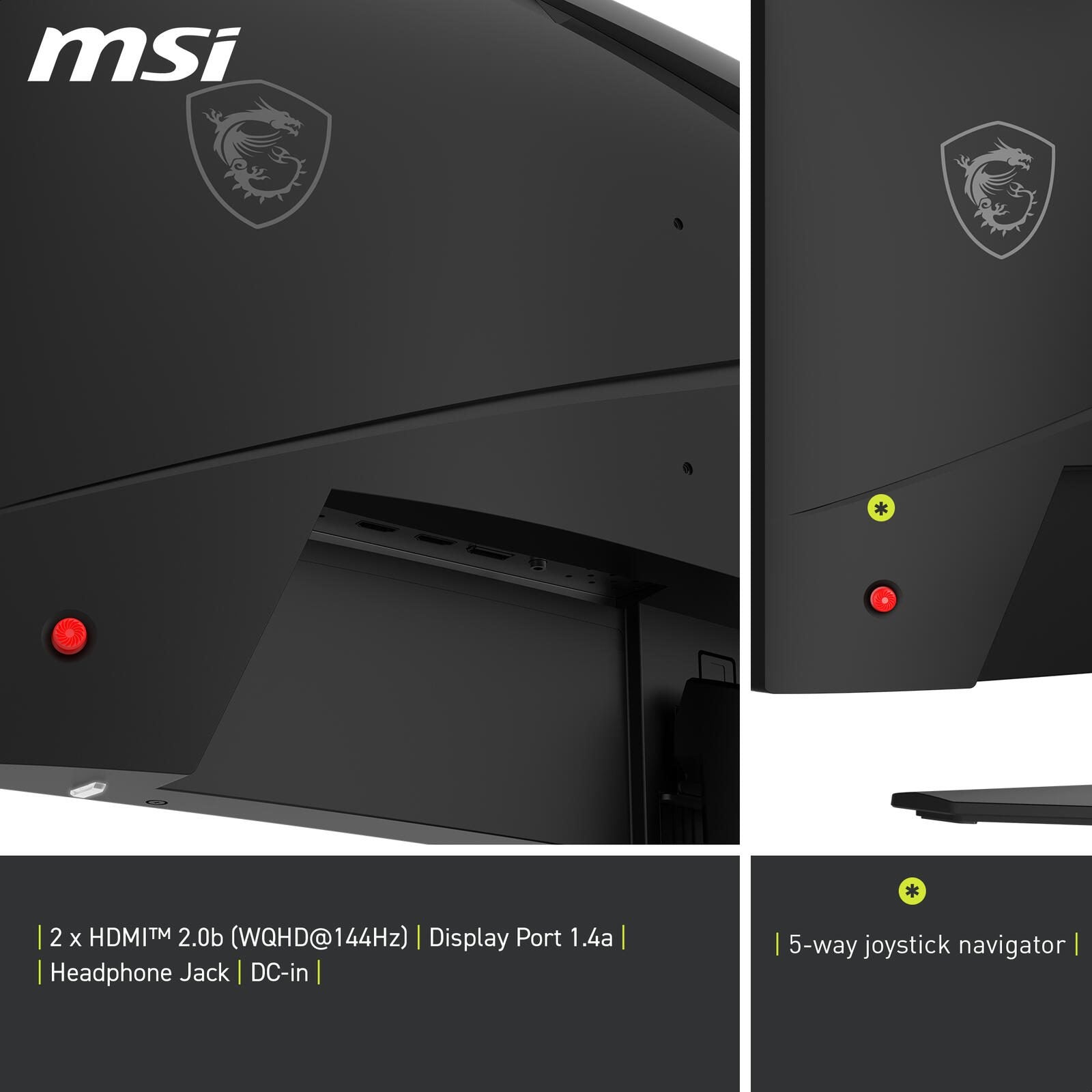 MSI MAG 275CQFDE E18 Rapid VA WQHD Gaming Display 68,6 cm (27')