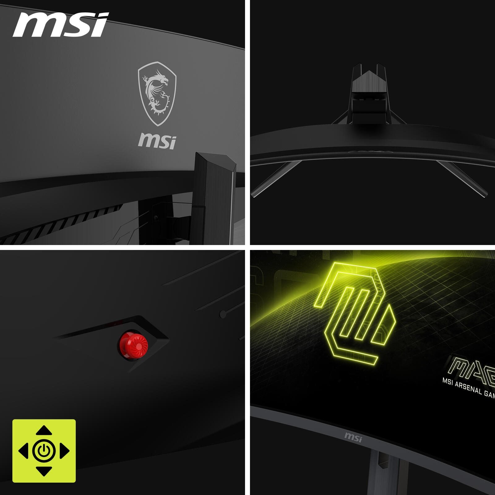 MSI MAG 321CUPDFDE 4K Ultra HD Curved Gaming Display 80 cm (31.5')
