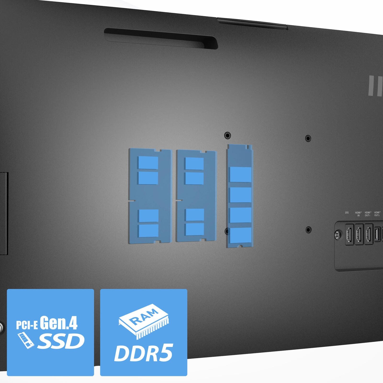 MSI Modern AM273QP AI 1UM All-in-One-PC 69cm (27') Schwarz