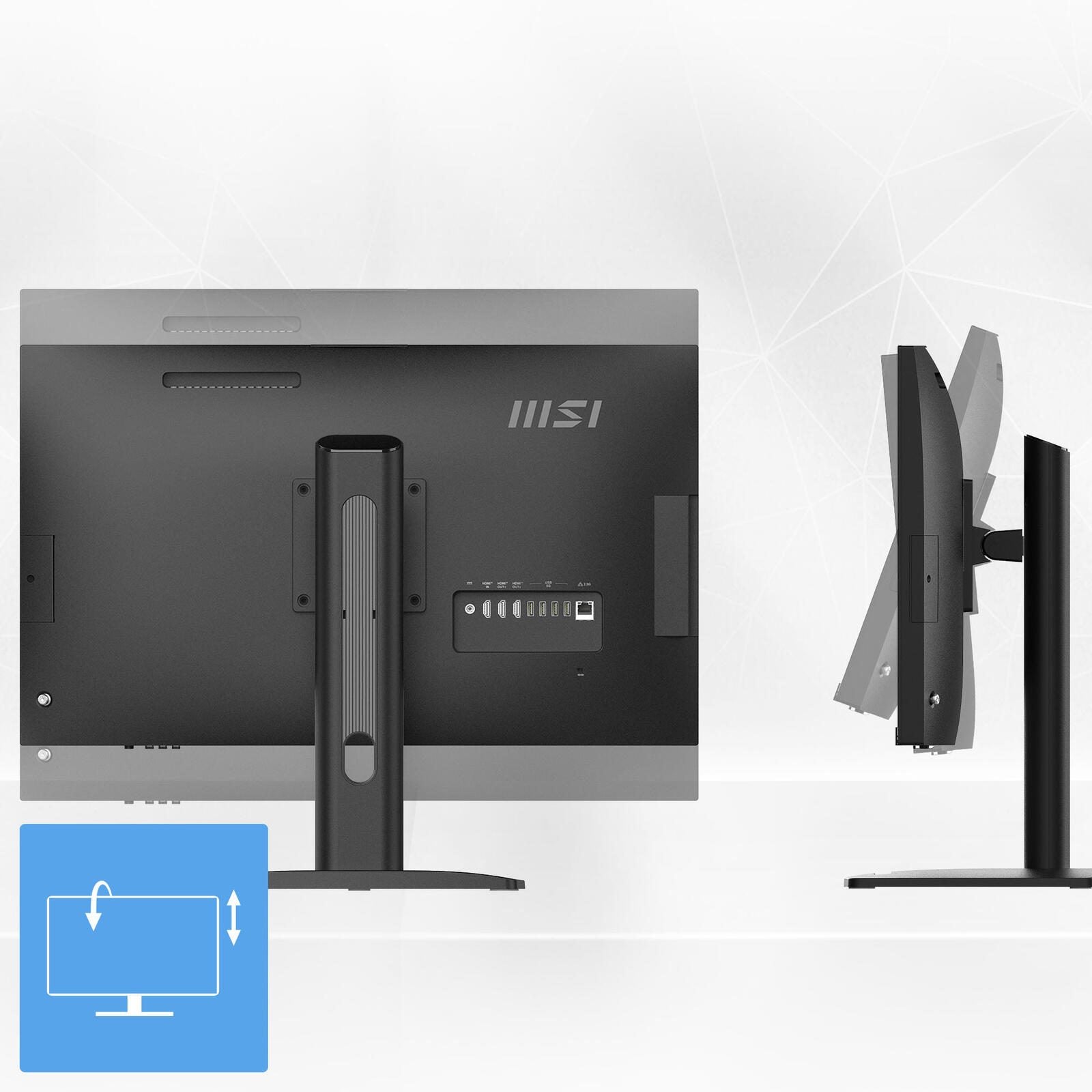 MSI Modern AM273QP AI 1UM All-in-One-PC 69cm (27') Schwarz