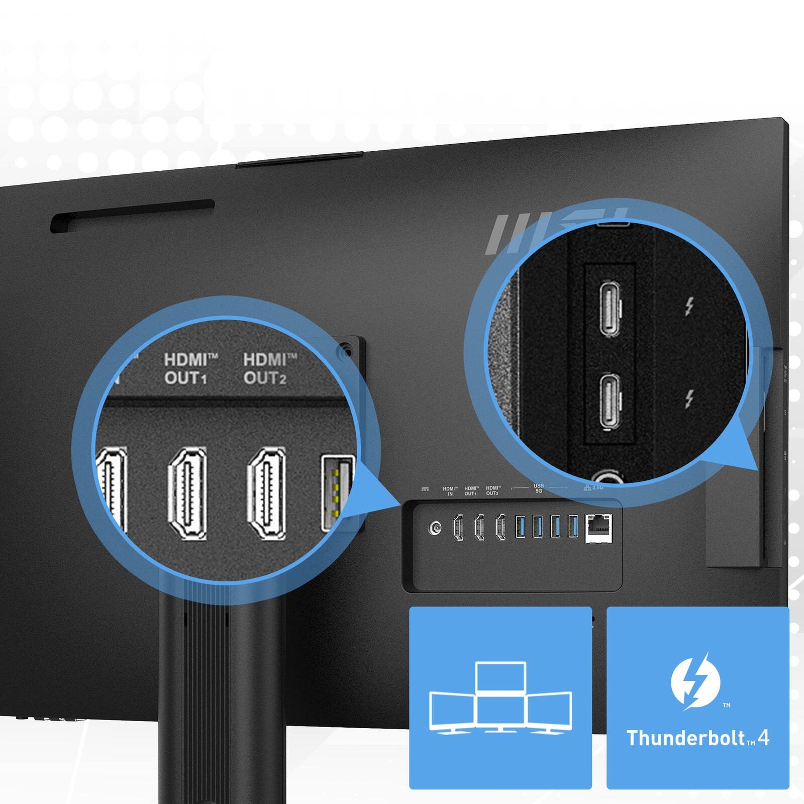 MSI Modern AM273QP AI 1UM All-in-One-PC 69cm (27') Schwarz