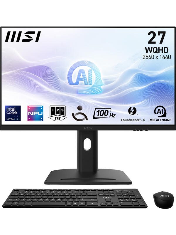 MSI Modern AM273QP AI 1UM All-in-One-PC 69cm (27') Schwarz