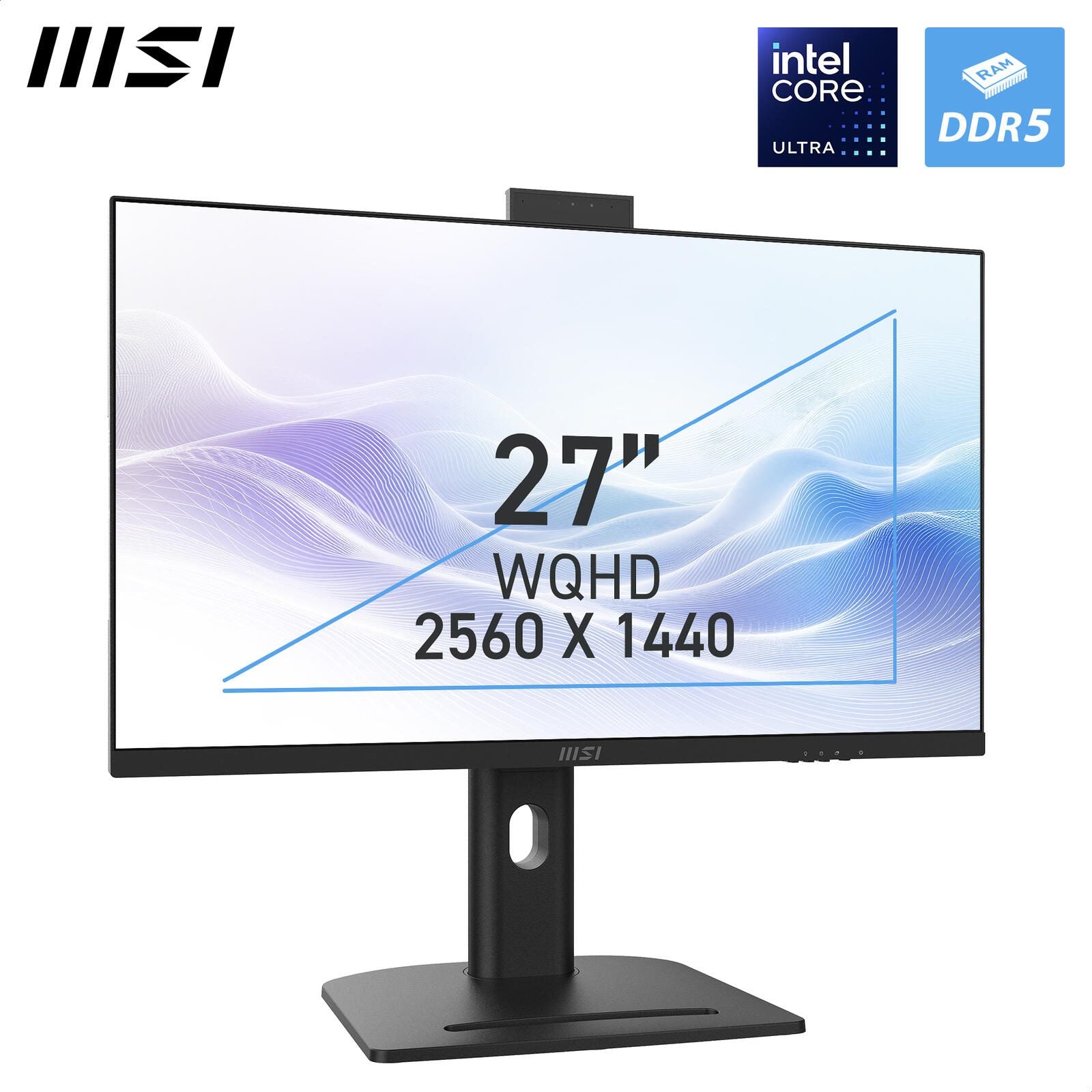 MSI Modern AM273QP AI 1UM All-in-One-PC 69cm (27') Schwarz