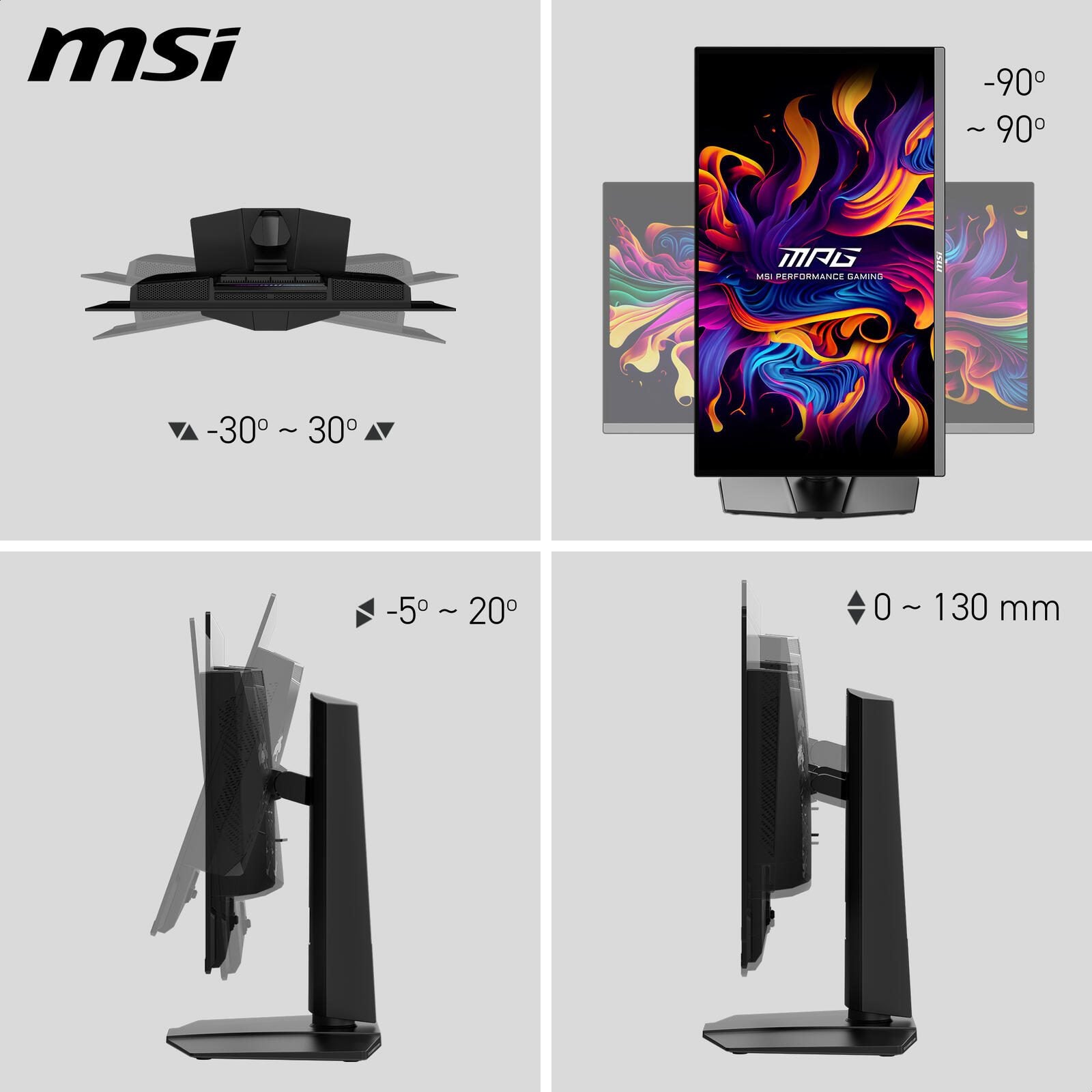 MSI MPG 272URXDE QD-OLED 4K Ultra HD Gaming Display 68,6 cm (27')