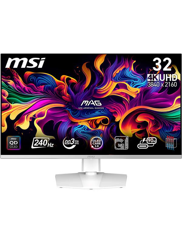 MSI MPG 321URXWDE QD-OLED 4K Ultra HD Gaming Display 80 cm (31.5')