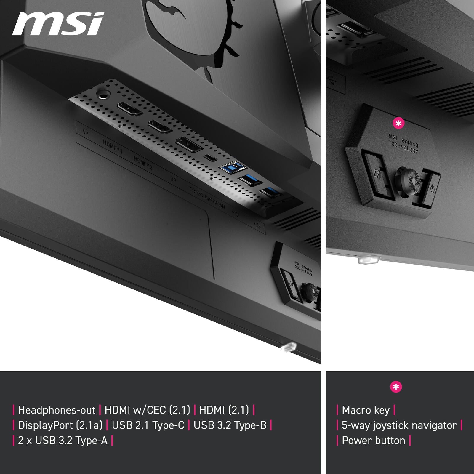 MSI MPG 322URXDE QD-OLED 4K Ultra HD Gaming Display 80 cm (31.5')