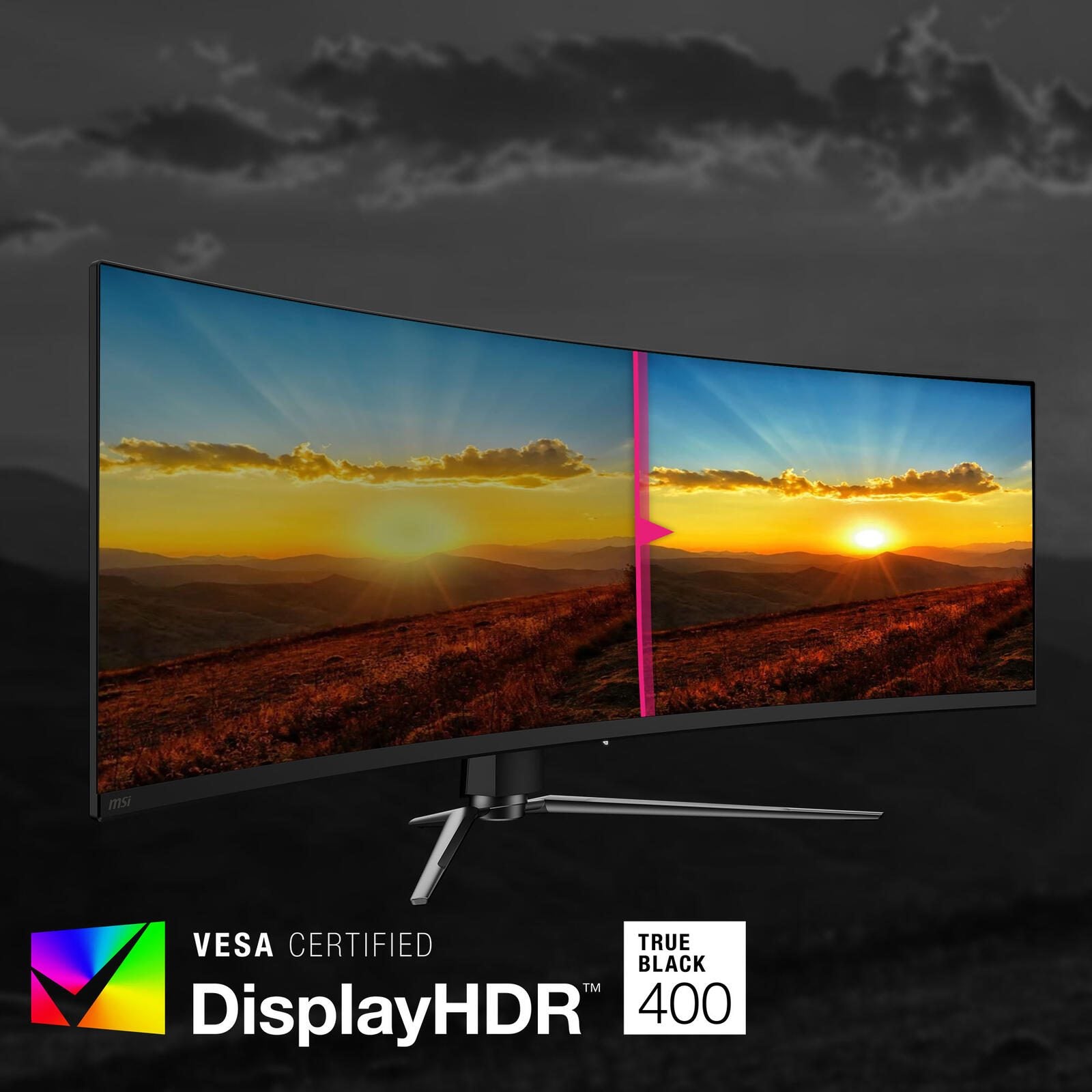 MSI MPG 491CQPXDE QD-OLED Dual QHD Curved Gaming Display 124,5 cm (49')