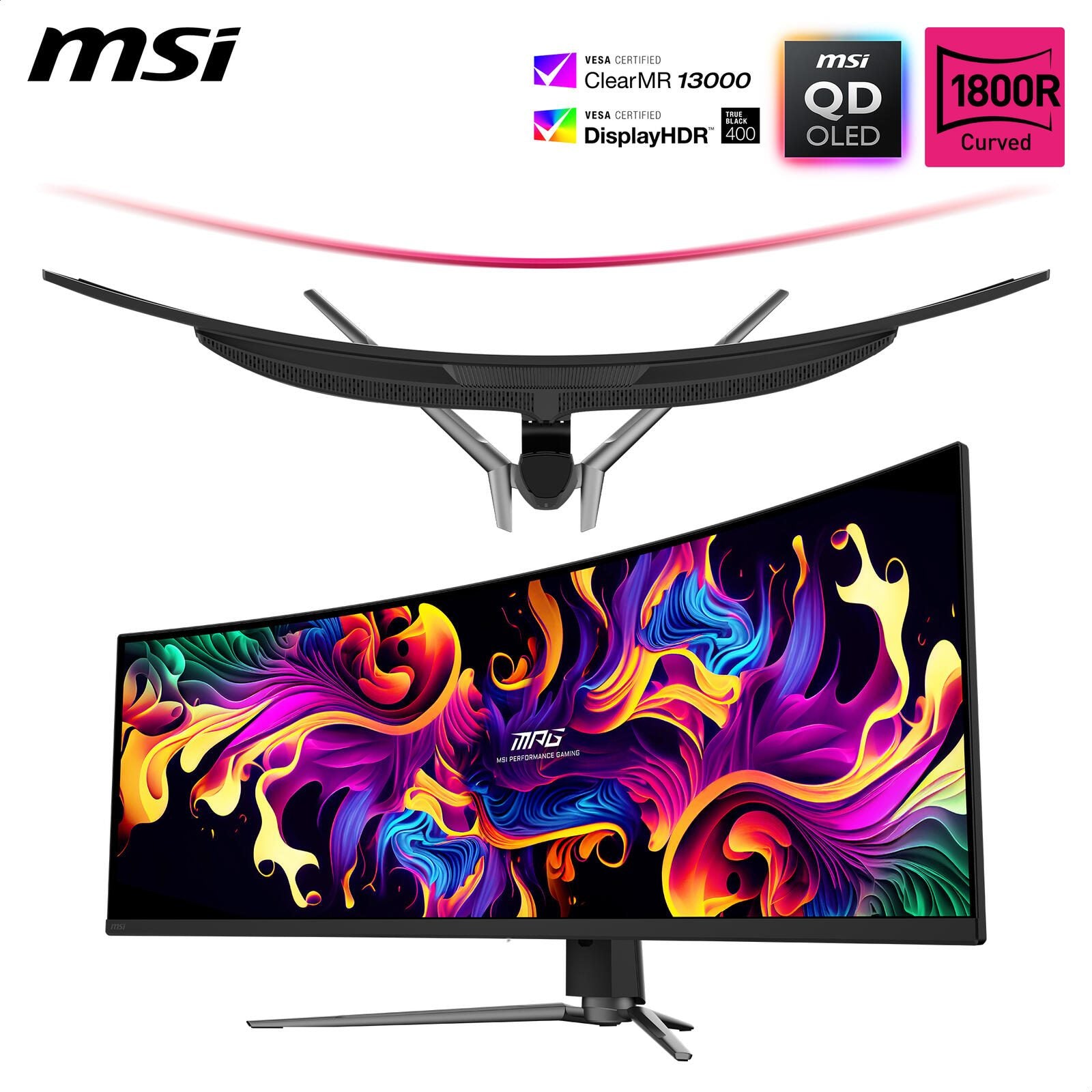 MSI MPG 491CQPXDE QD-OLED Dual QHD Curved Gaming Display 124,5 cm (49')