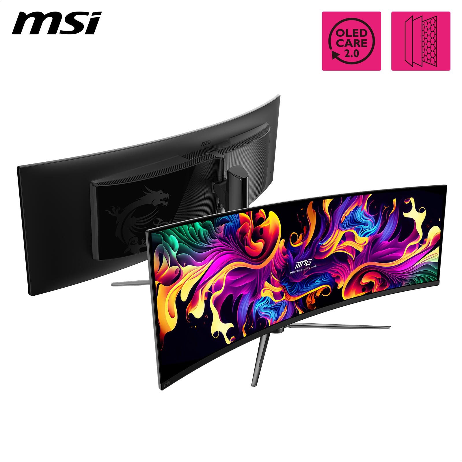 MSI MPG 491CQPXDE QD-OLED Dual QHD Curved Gaming Display 124,5 cm (49')