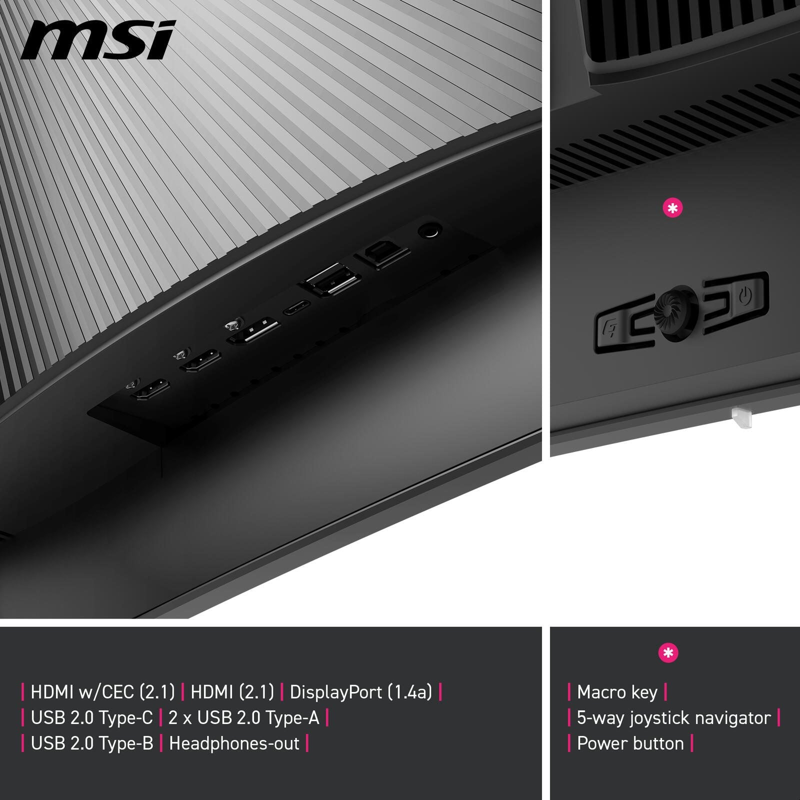 MSI MPG 491CQPXDE QD-OLED Dual QHD Curved Gaming Display 124,5 cm (49')